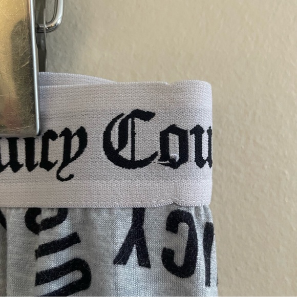 Juicy Couture Grey & Black “Love Juicy” Print Cuffed Pajama Pants – Medium GUC - Picture 7 of 16
